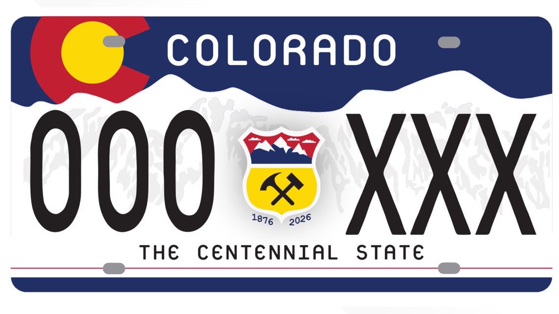 Colorado debuts the new 150th anniversary car license plate