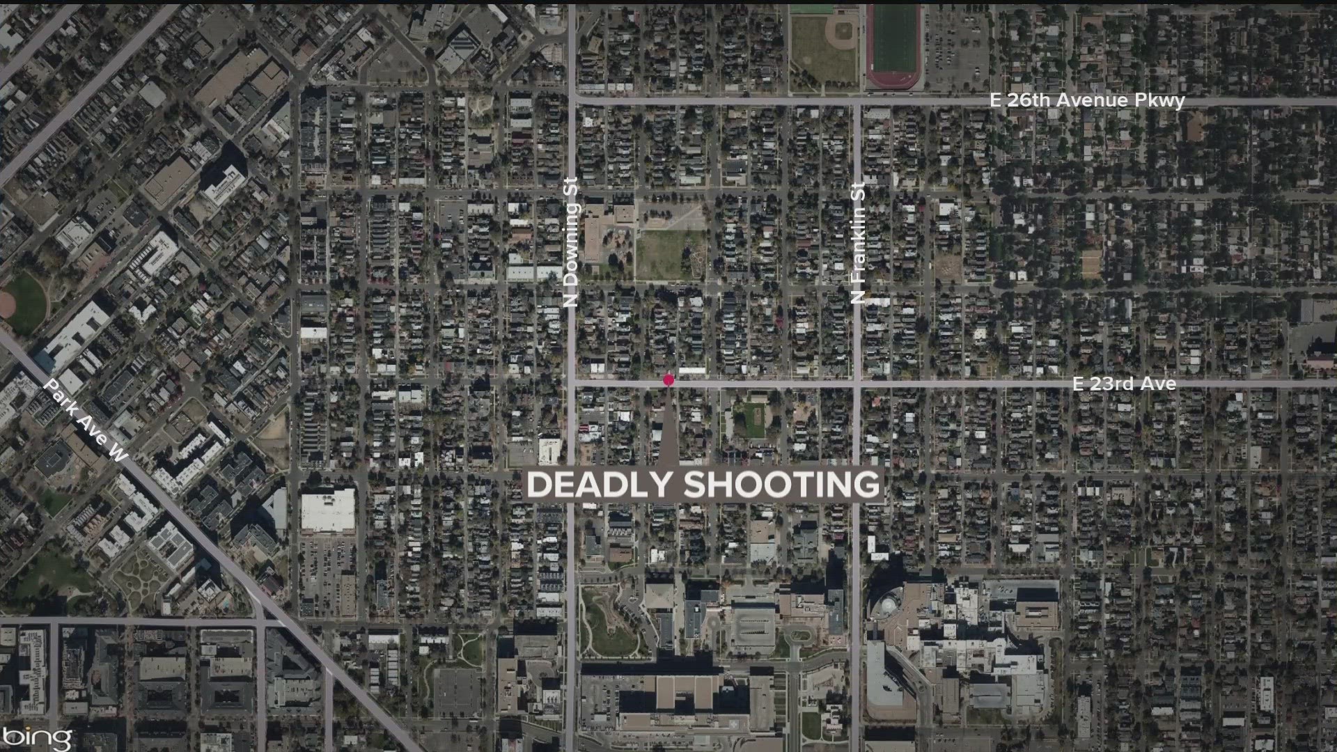 The shooting happened in the 1300 block of East 23rd Avenue early Saturday morning, Denver Police said.
