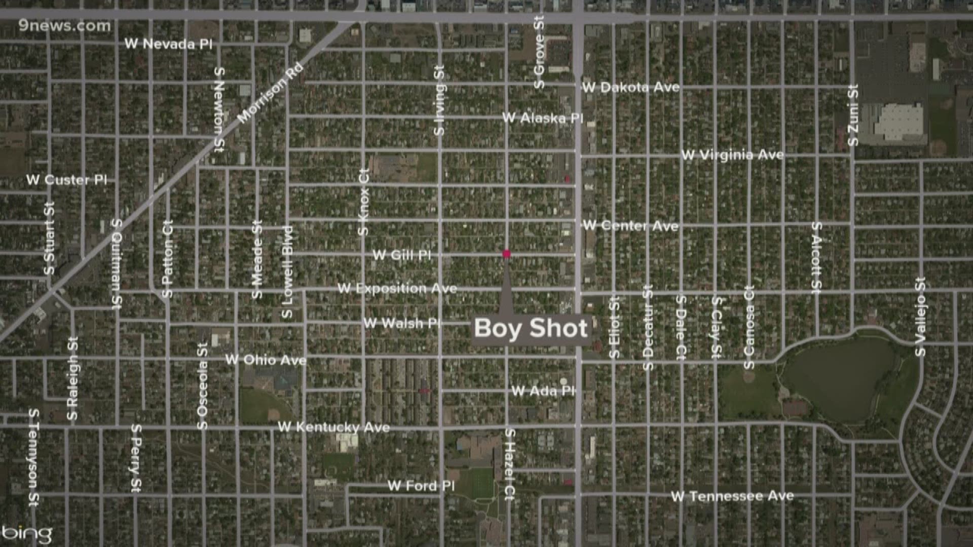 The shooting happened near South Federal Boulevard and West Exposition Avenue.