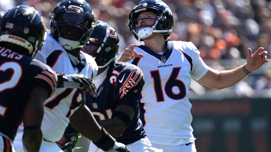 Denver Broncos safety Delarrin Turner-Yell walks on the sideline