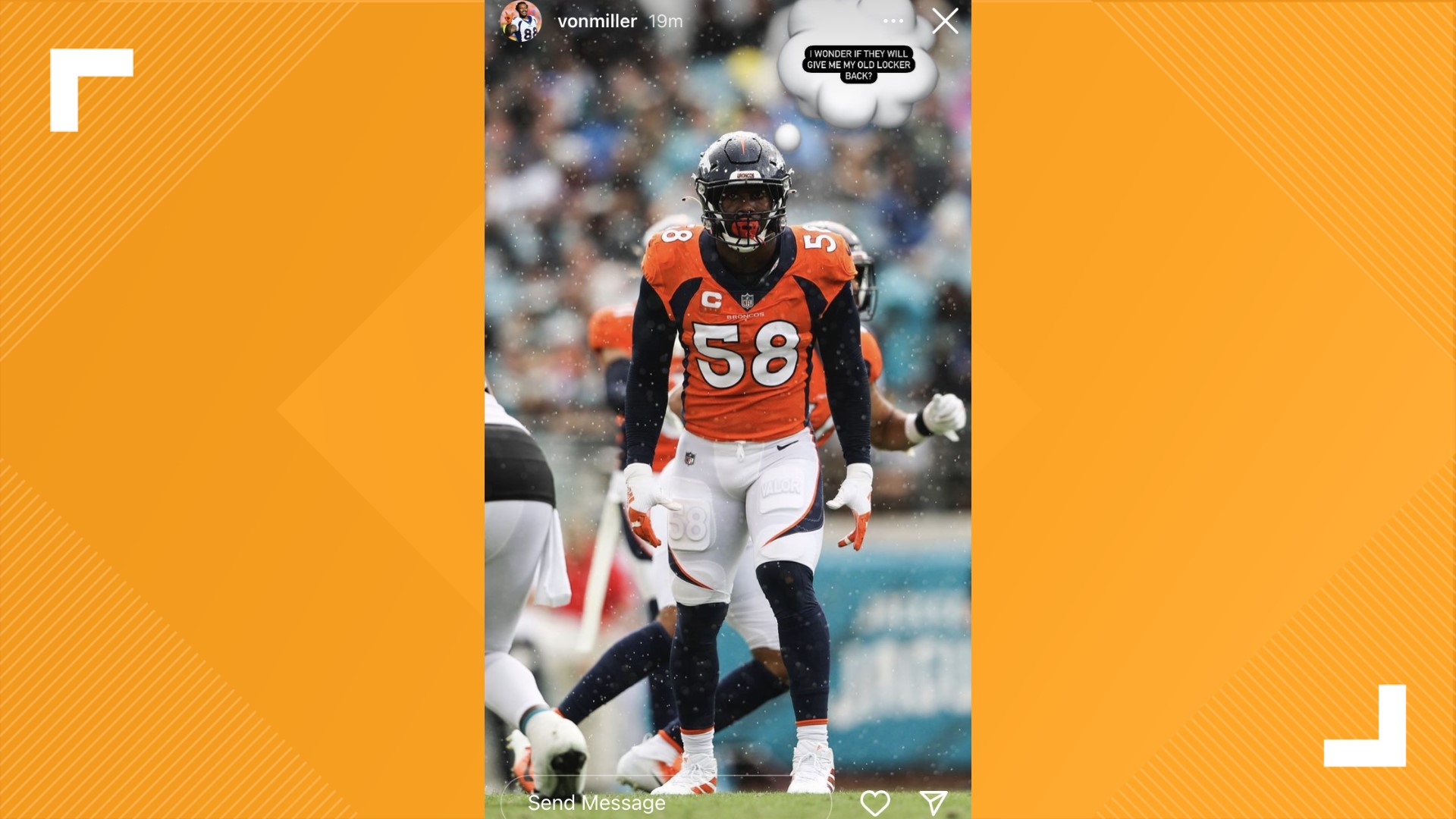 Von Miller teasing Denver Broncos fans with social media