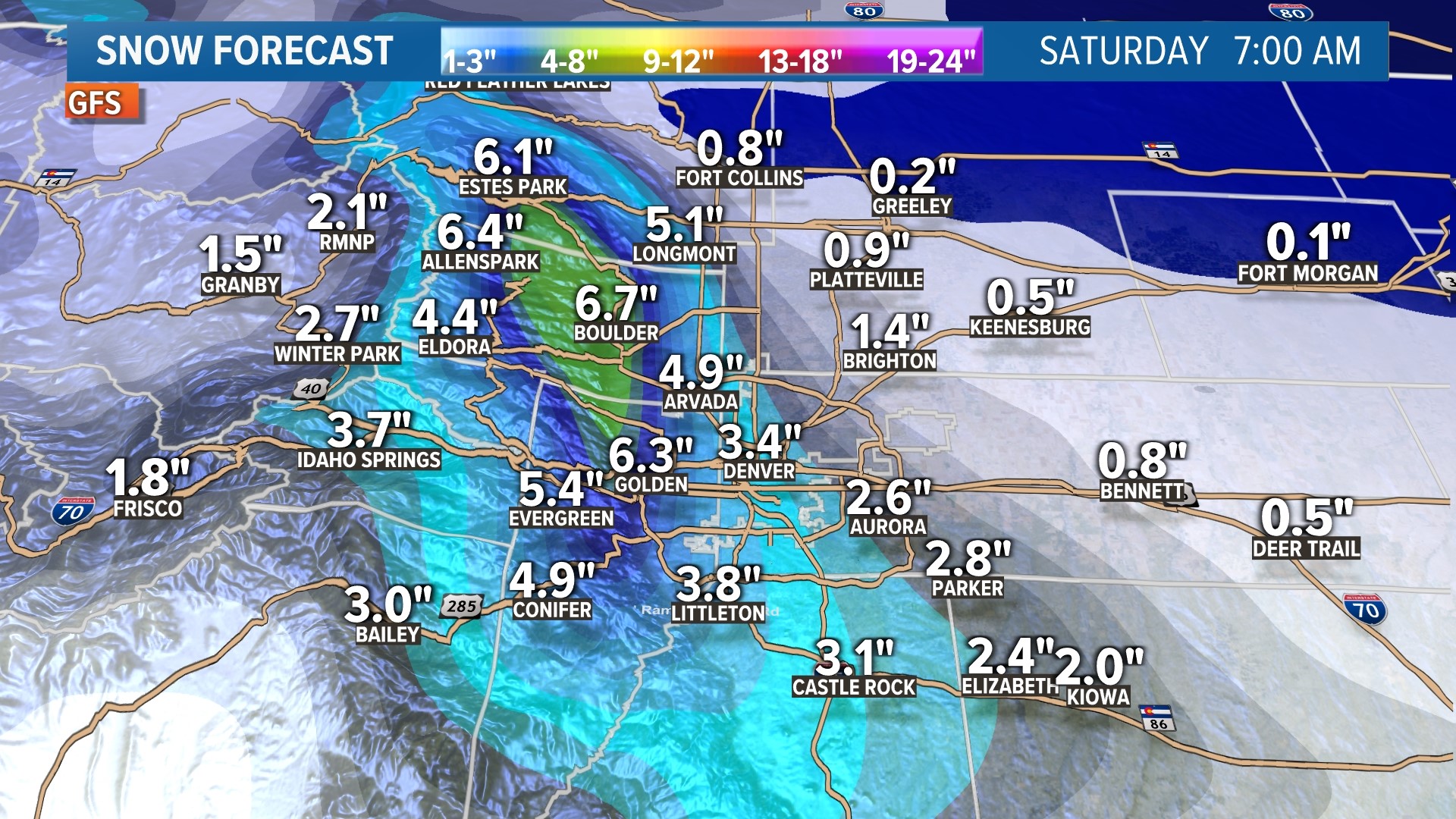 Snow Could Disrupt Denver Ski Traffic On Friday | 9news.com