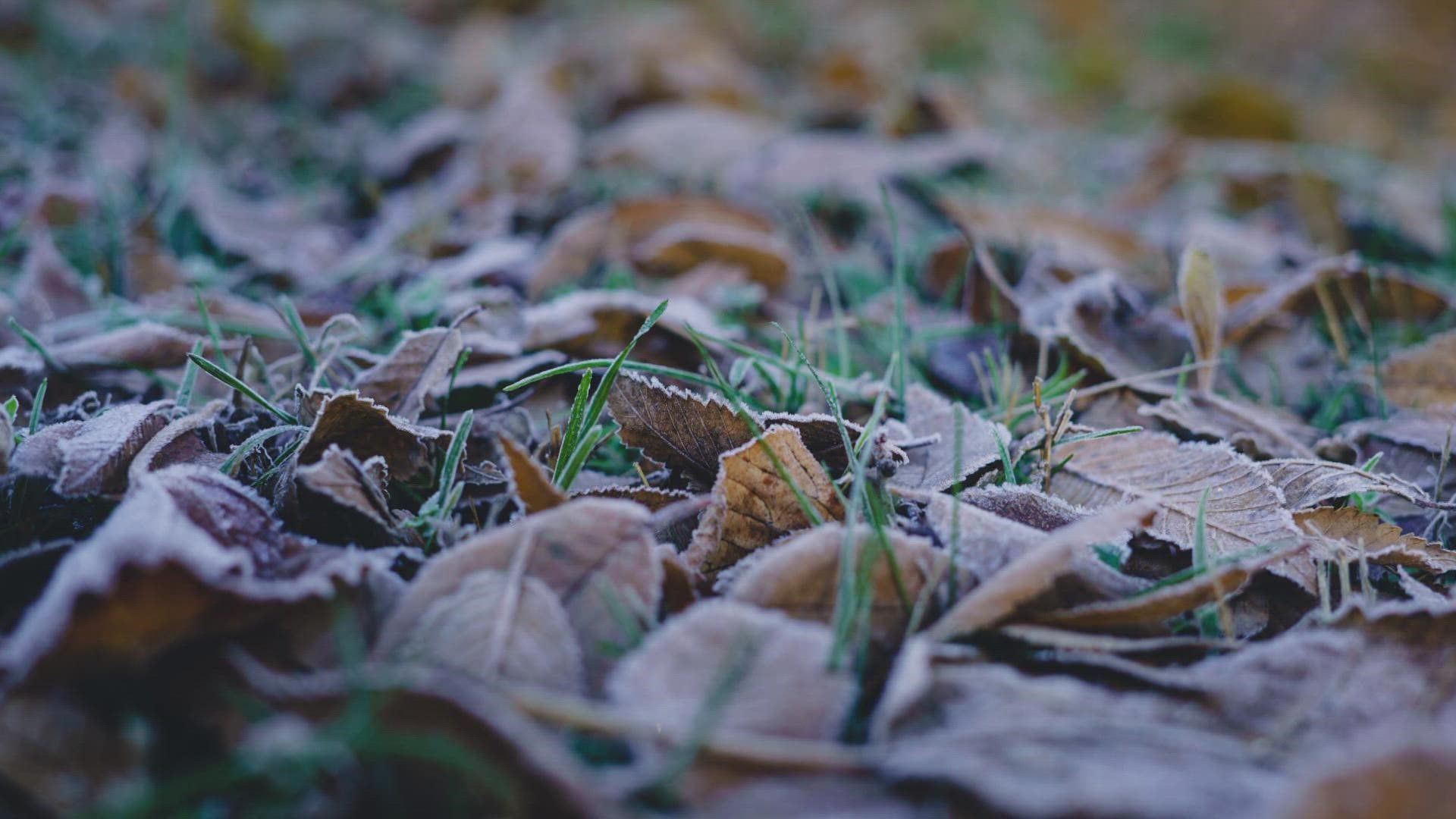 The average first freeze comes Oct. 7.