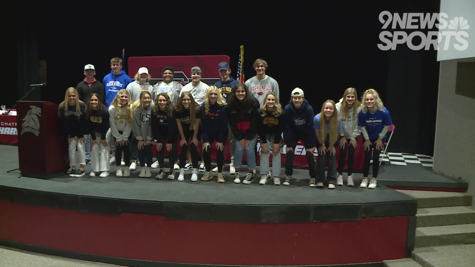 Watch as student-athletes from Chatfield sign their National Letters of Intent to play at college and reflect on their careers