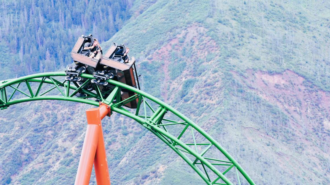 Highest looping roller coaster in US opens in Colorado mountains