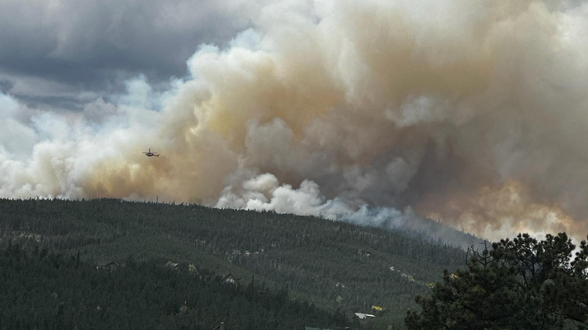 Mandatory and voluntarily evacuations are in place for the Pearl Fire burning in northern Colorado.