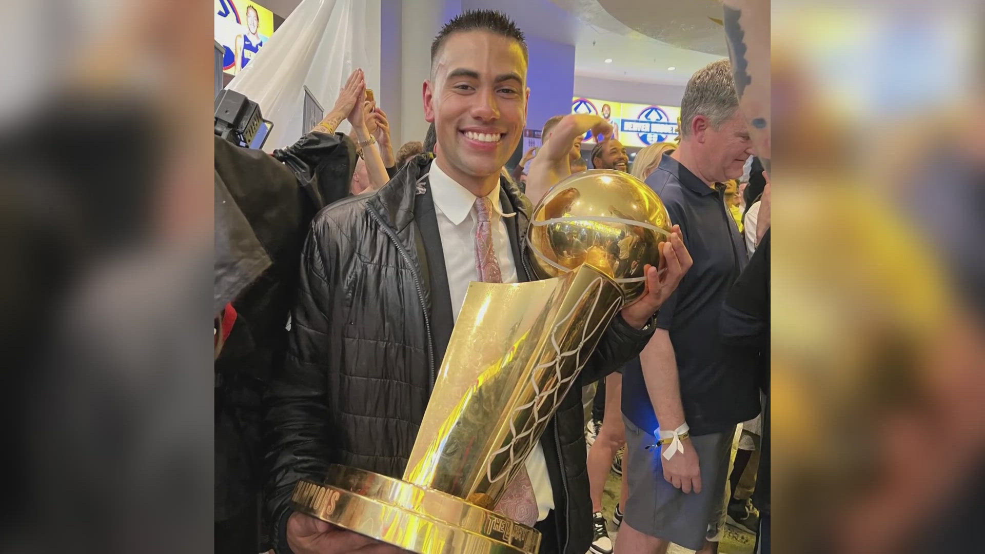 Jacob Tobey will soon be reporting from Frost Bank Center in San Antonio, Texas, as the new voice and face of the San Antonio Spurs.