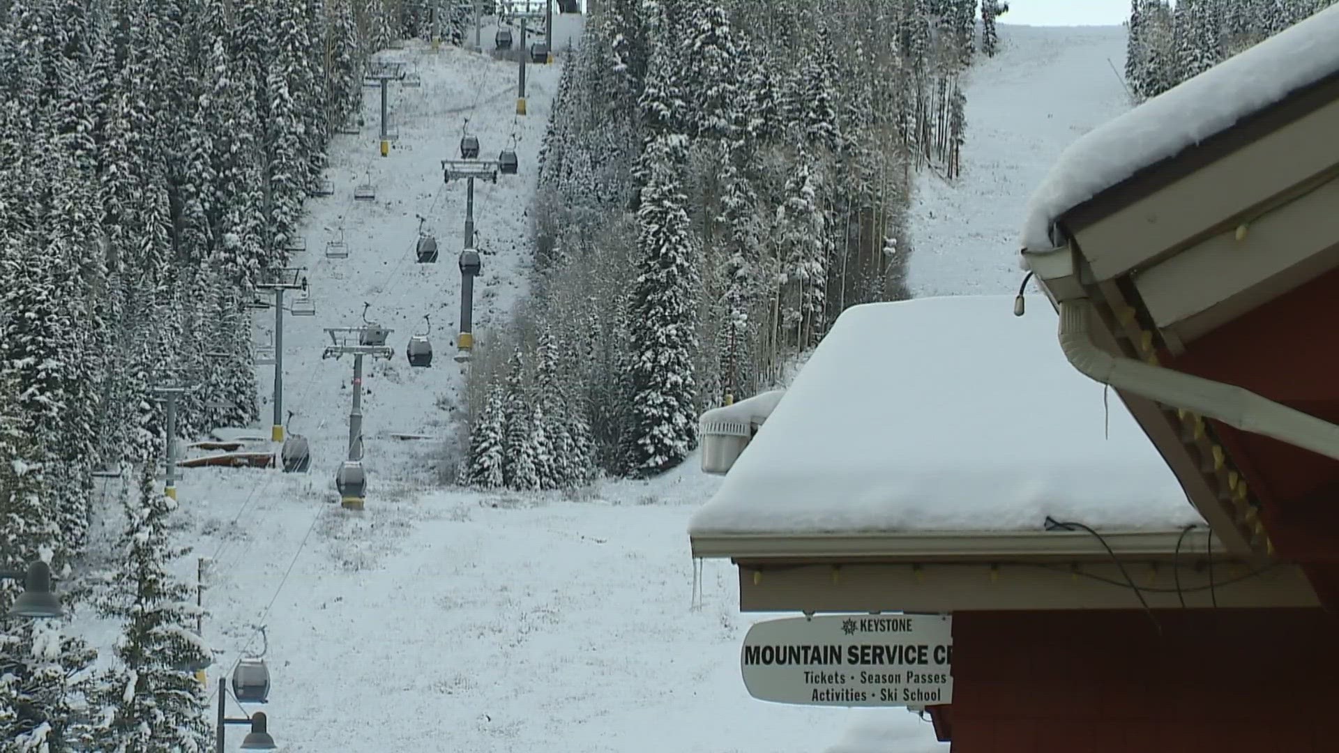 Keystone Resort announced its opening date Monday, after a winter storm dumped more than a foot of new snow.