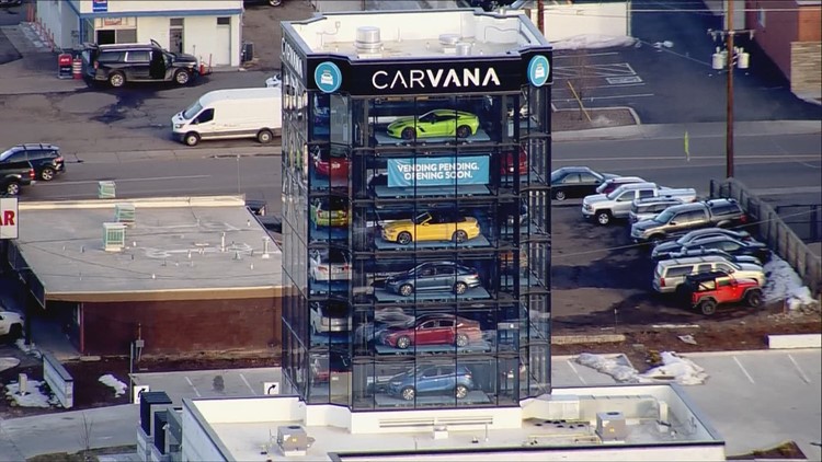 There are now cars in Denver's Carvana vending machine
