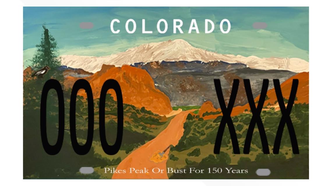 Voting is open for Colorado's 150th-anniversary license plate