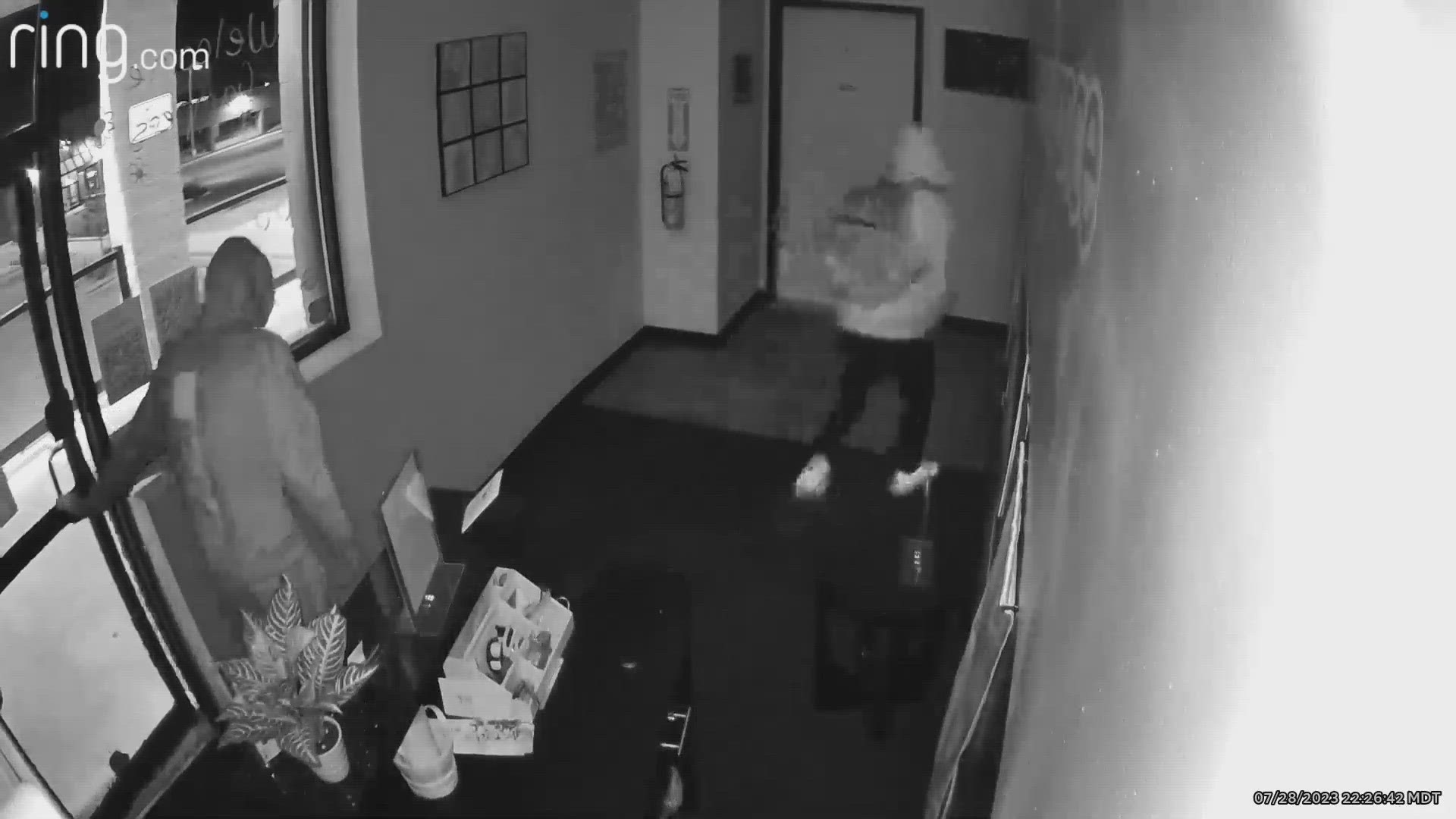 Boulder Police are looking for two people who broke into Kinesis Dance Studio on South Broadway on Friday night.