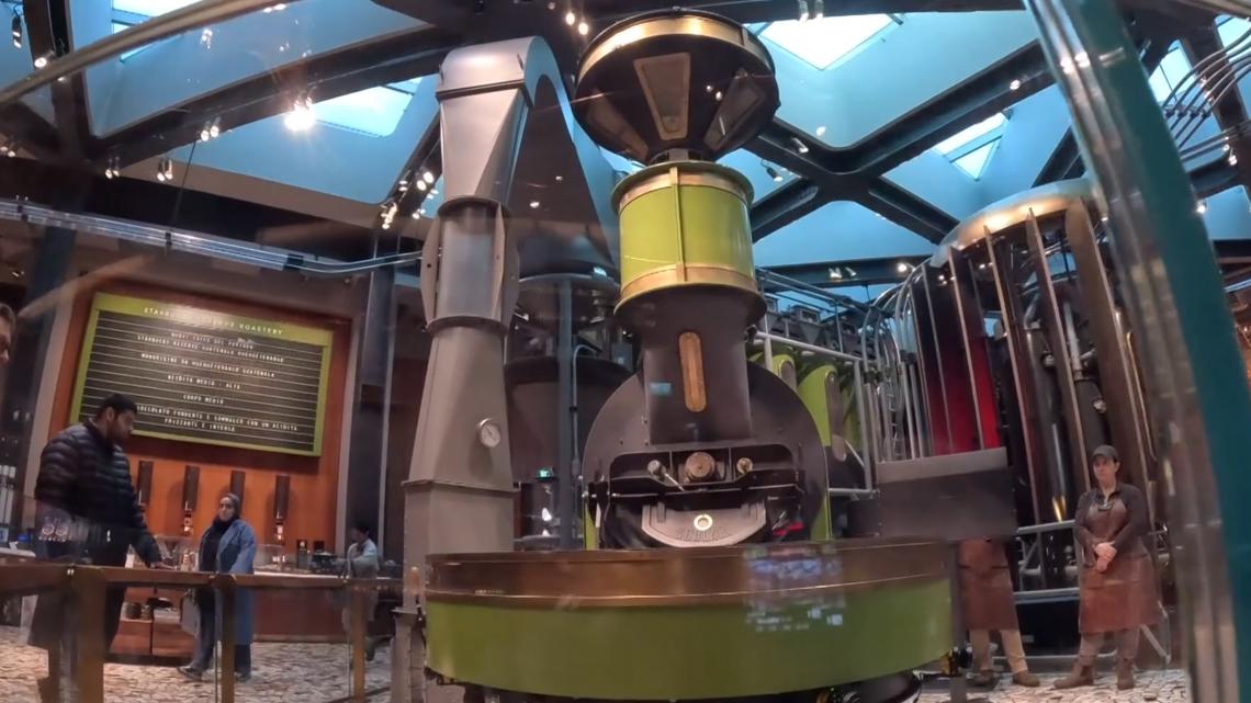 Starbucks' Milan roastery amazes with coffee 'Willy Wonka'-style experience