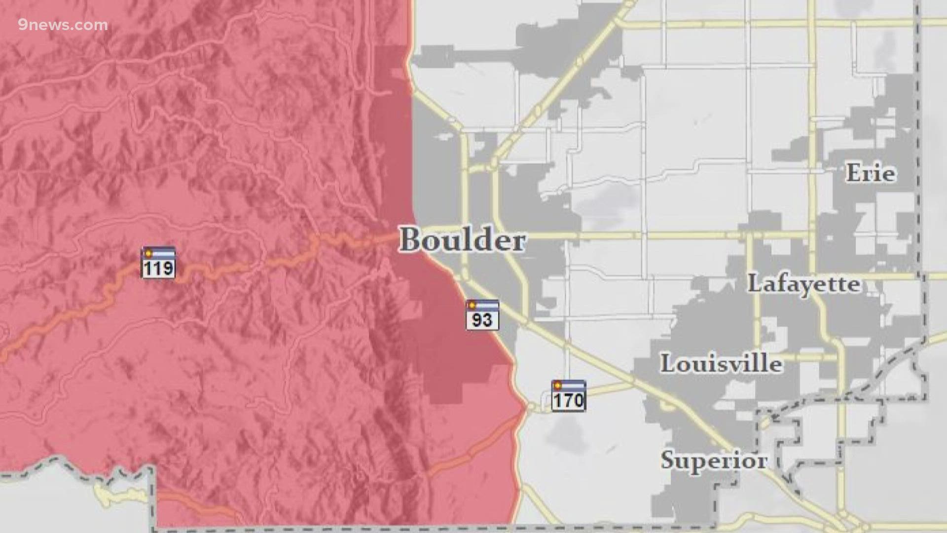 When the Marshall Fire started, the western part of Boulder County, west of Highway 93, was under a fire ban. East of the highway was not.