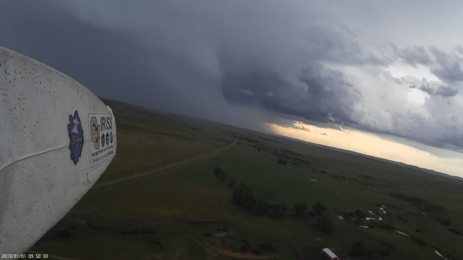 The research team uses drones to get a better view and up close data of the storms.