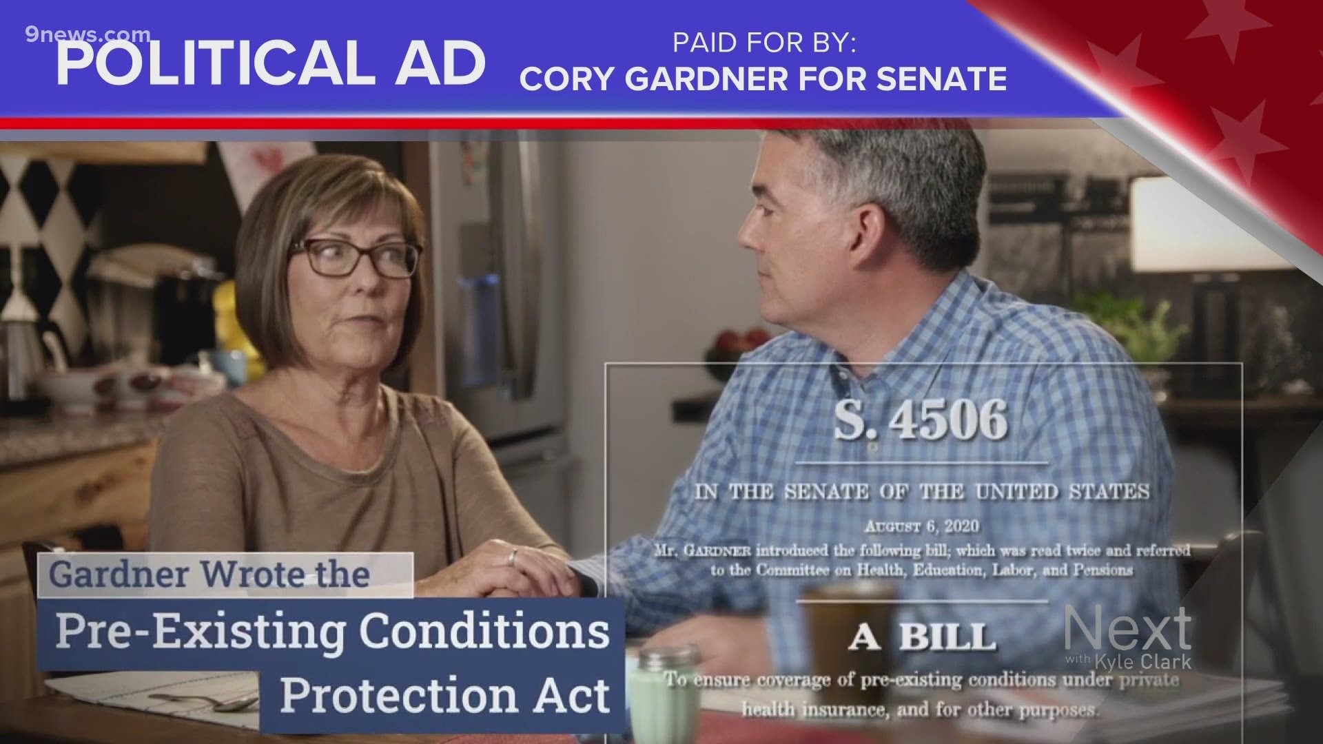 Sen. Cory Gardner's new ad features his mom, a cancer survivor, who says her son's bill protects preexisting conditions even without Obamacare. That needs context.