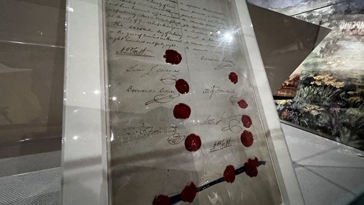 Pages of historic Treaty of Guadalupe Hidalgo on display in Denver
