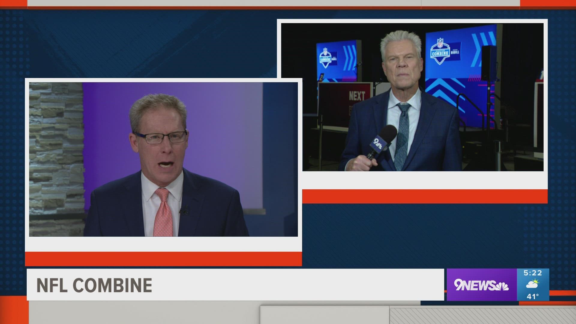Mike Klis joins Rod Mackey live on 9NEWS from the NFL Combine in Indianapolis to discuss the latest surrounding the Denver Broncos.