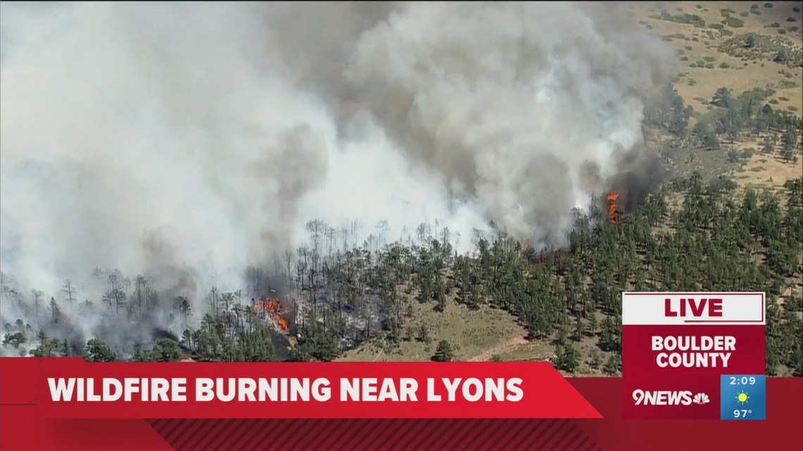 Evacuations ordered for wildfire burning near Lyons | 9news.com