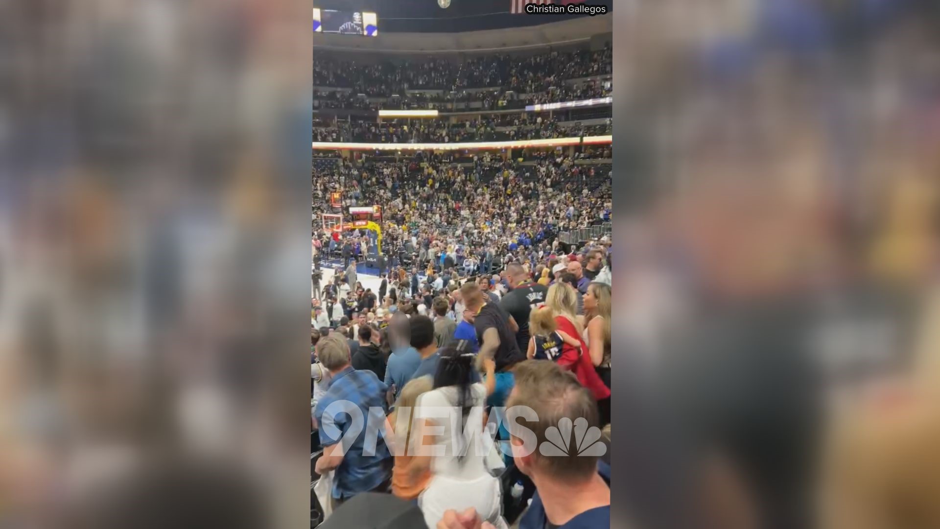 Nikola Jokic's brother on video appears to punch a fan at the Denver Nuggets' playoff game Monday night against the Los Angeles Lakers at Ball Arena.