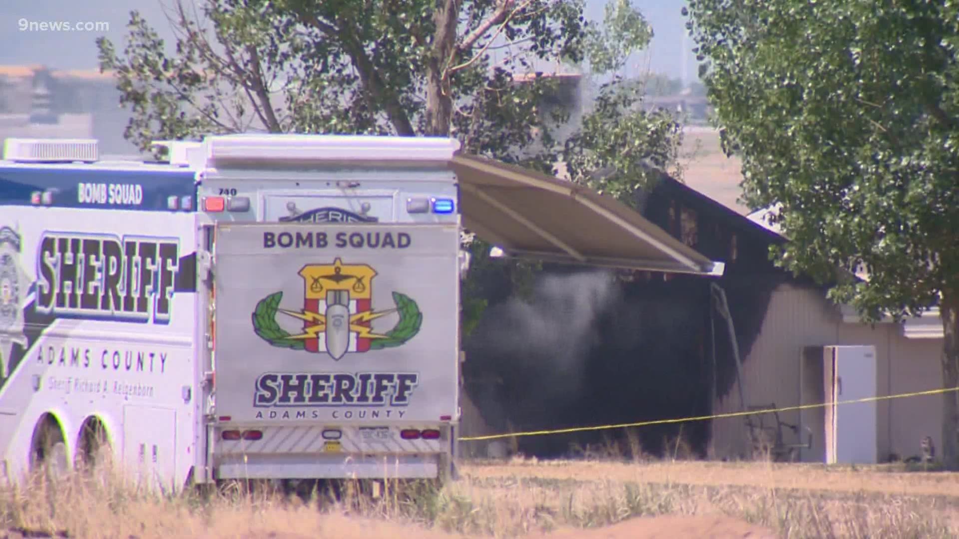 A man led deputies on a chase that went through multiple jurisdictions after setting fire to a home near East 156th Avenue and Colorado Boulevard in Adams County.