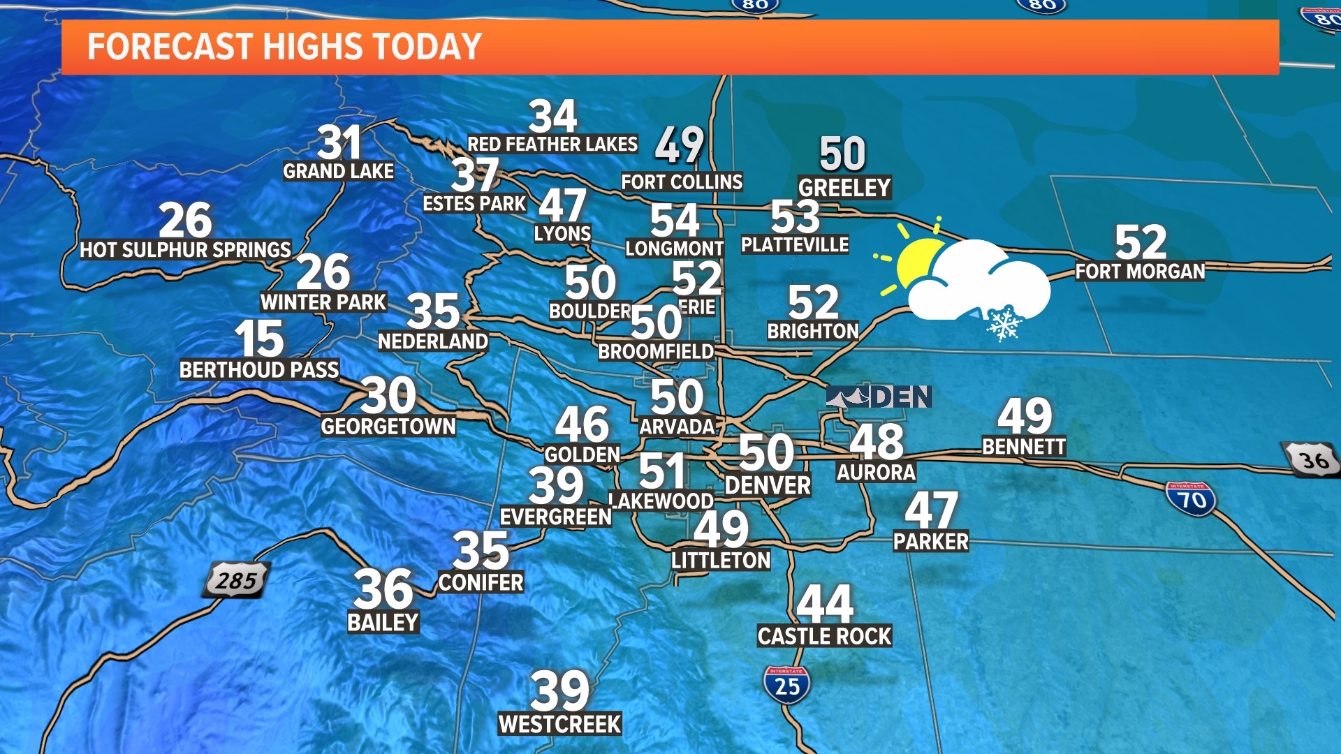 Cool weekend in Colorado: Here's how much snow Denver could get | 9news.com