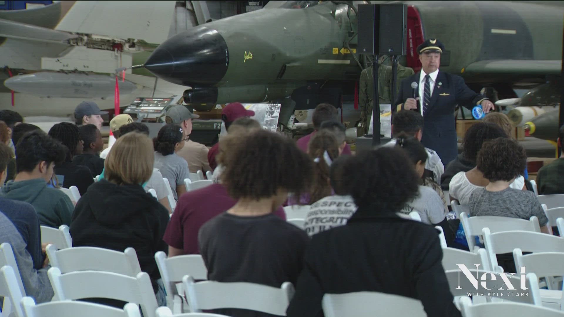 Shades of Blue hosted a symposium at the Wings of the Rockies Museum that allowed students, particularly minority students, to learn about the aviation industry.