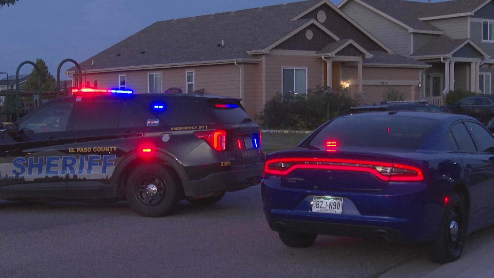 Two deputies suffered minor injuries in the shooting in the 6500 block of Tranters Creek Way in Security-Widefield, El Paso County Sheriff's Office said.