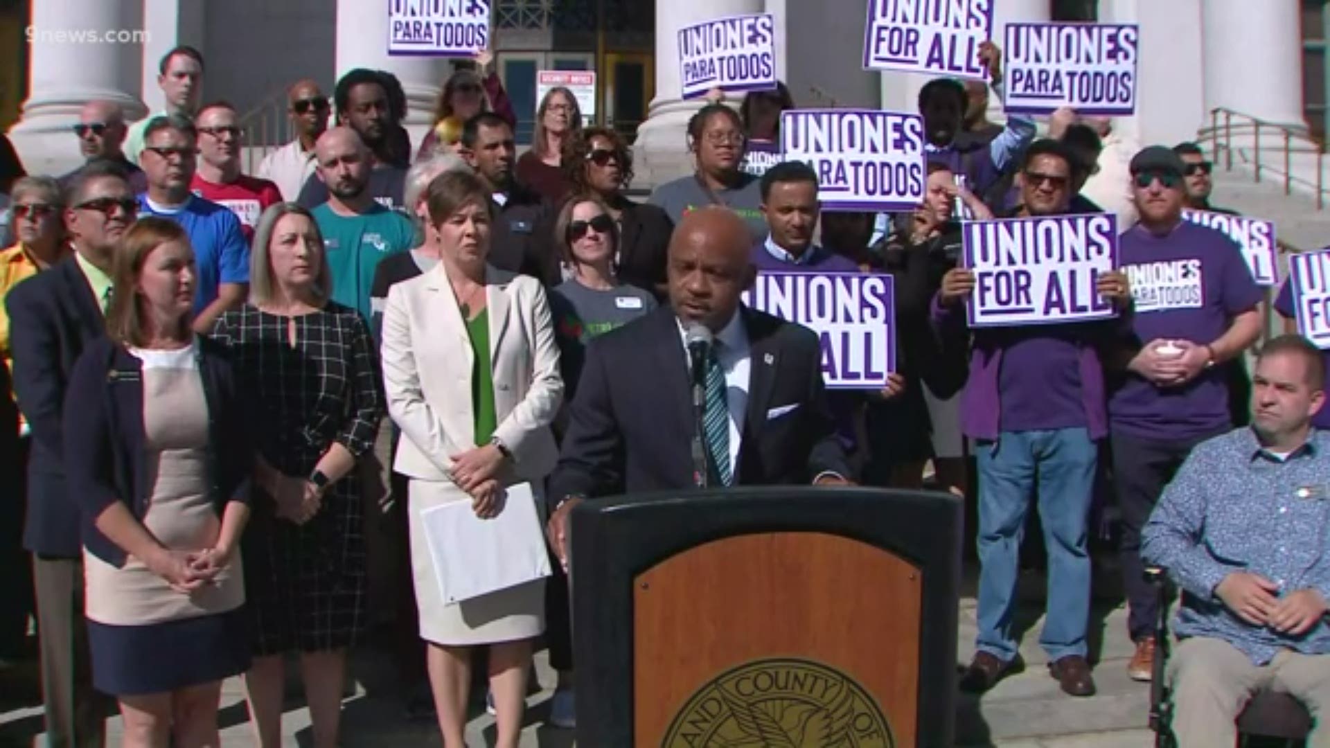 Mayor Michael Hancock and Councilwoman Robin Kniech announced a citywide, $15 minimum wage proposal that could impact more than 100,000 Denver workers.