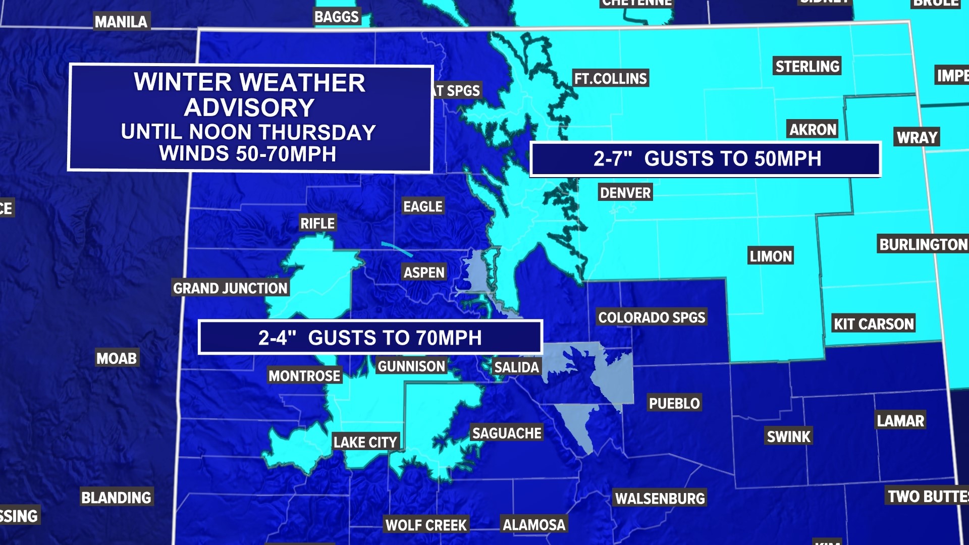 Dangerous arctic blast of cold, wind, snow arrive in Colorado | 9news.com