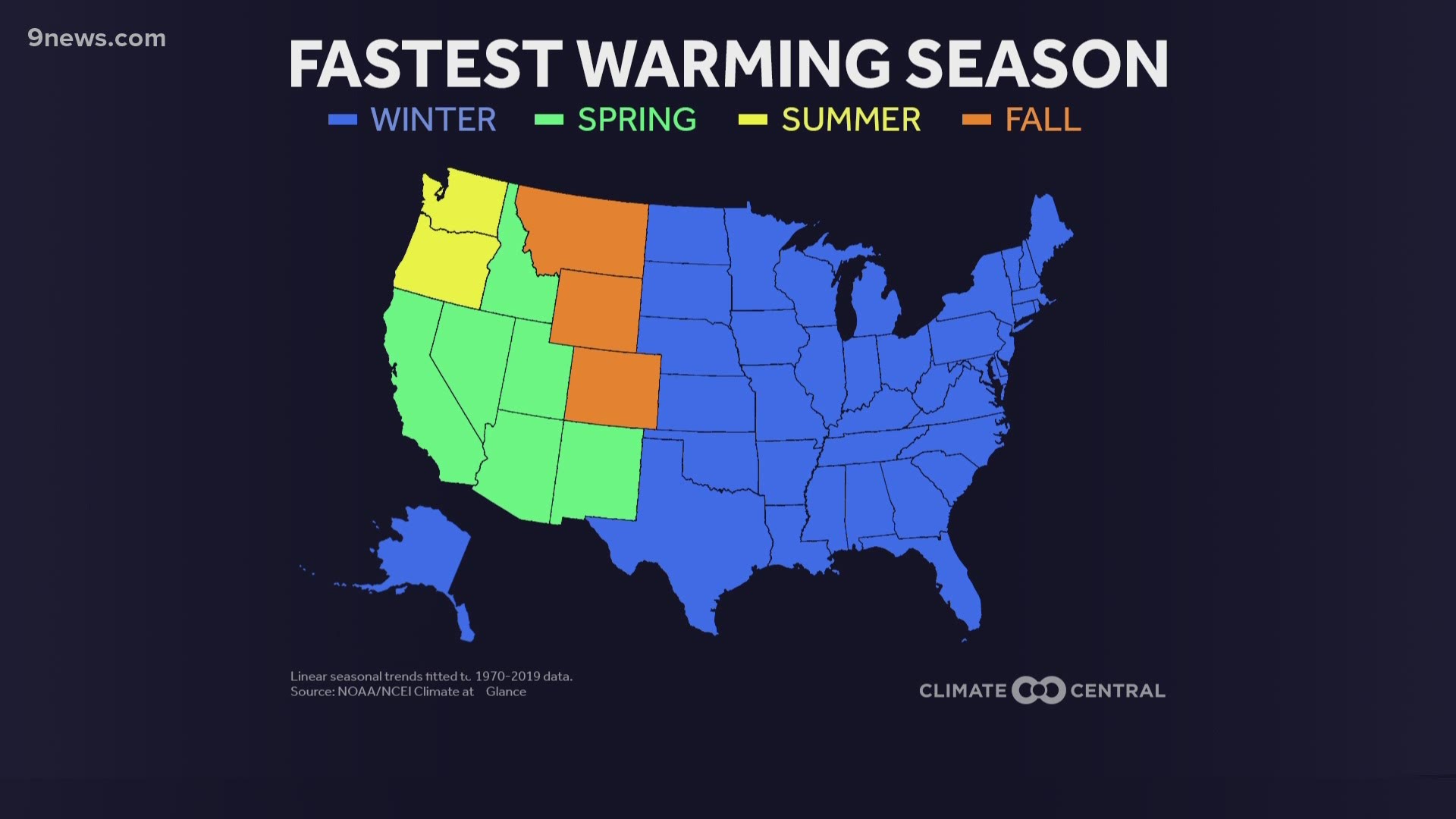 All the seasons in Colorado are showing some warming, but fall is proving to be showing it the most.