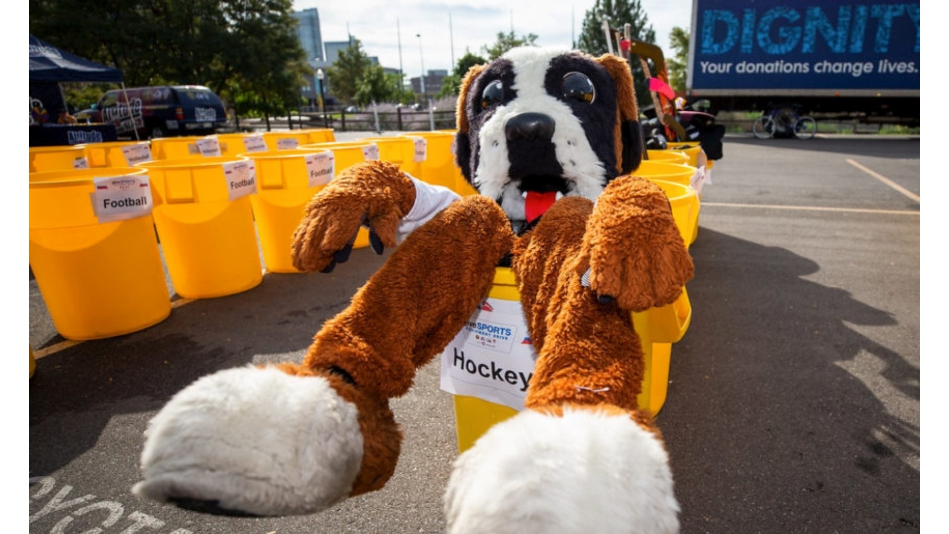 Donate old and new equipment to help a child discover sports