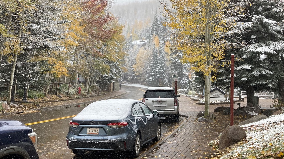 Colorado mountain towns see first snow accumulation of the season