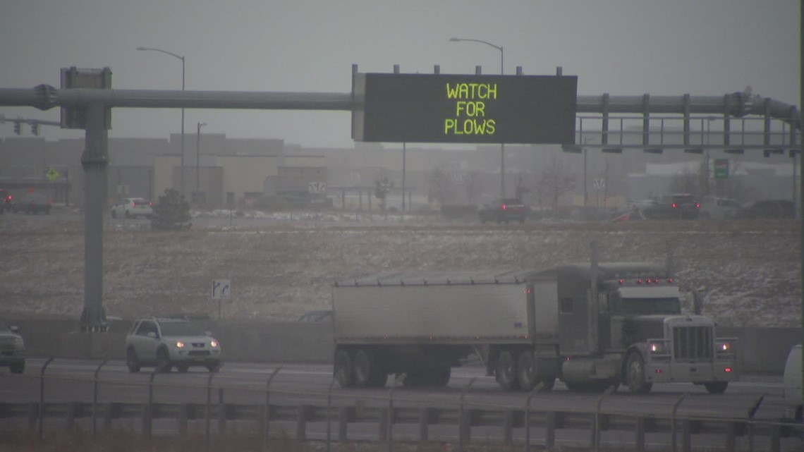 More than 100 snow plows are out in the metro area treating icy roads
