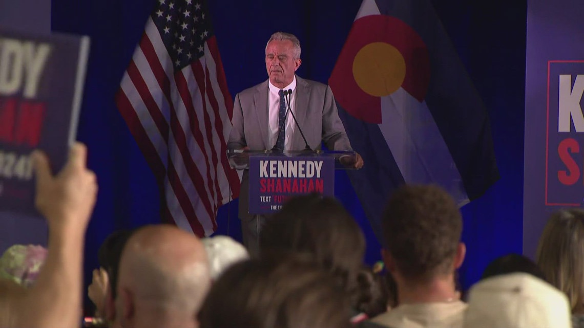Independent Robert F. Kennedy Jr. rallies supporters in Colorado