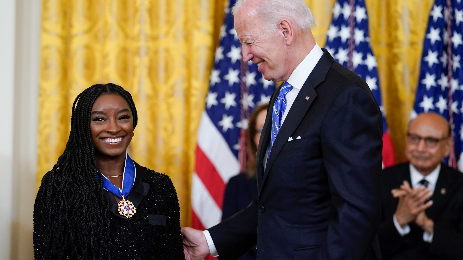 Simone Biles, Megan Rapinoe among 17 awarded Medal of Freedom | 9news.com