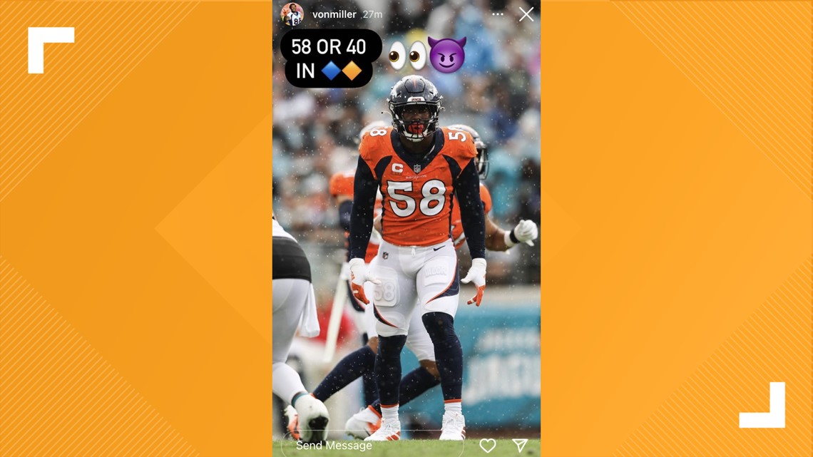 9NEWS Sports Denver on X: .@VonMiller honored former Denver