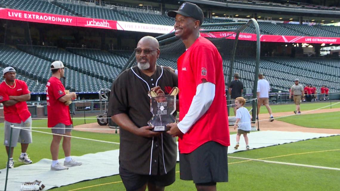 Sutton wins third Broncos home-run derby