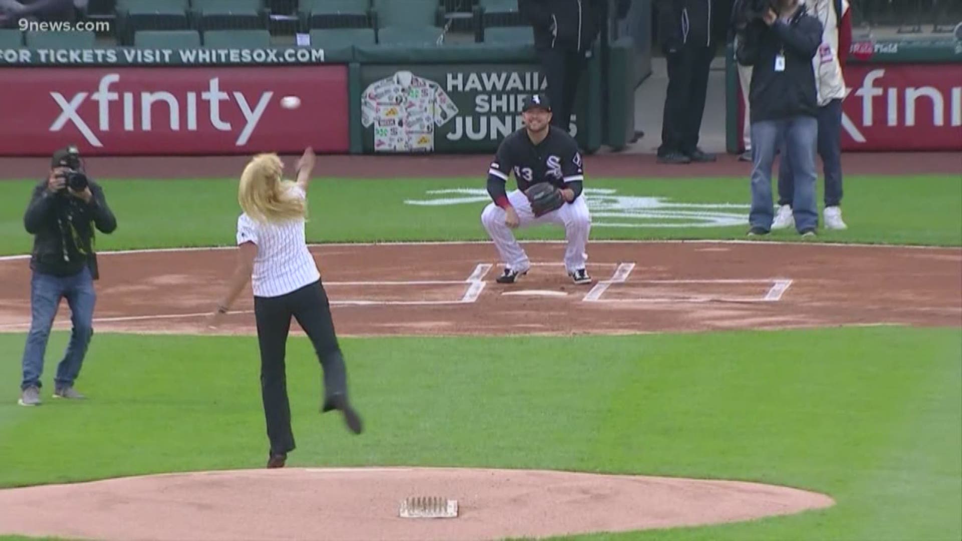 It sounds like such a safe job, but not even photographers are safe from a bad first pitch.