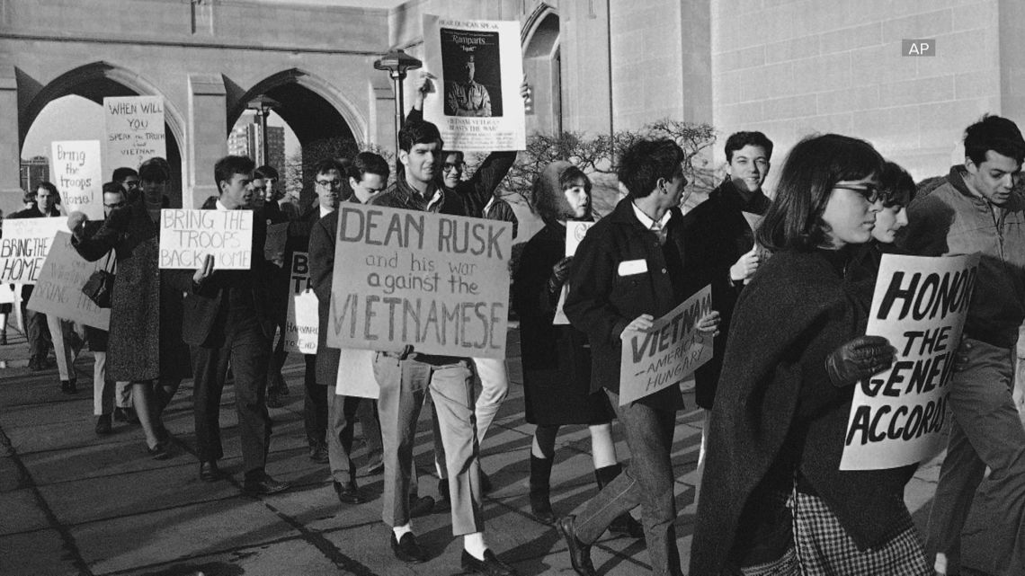 Long history of protests on U.S. college campuses