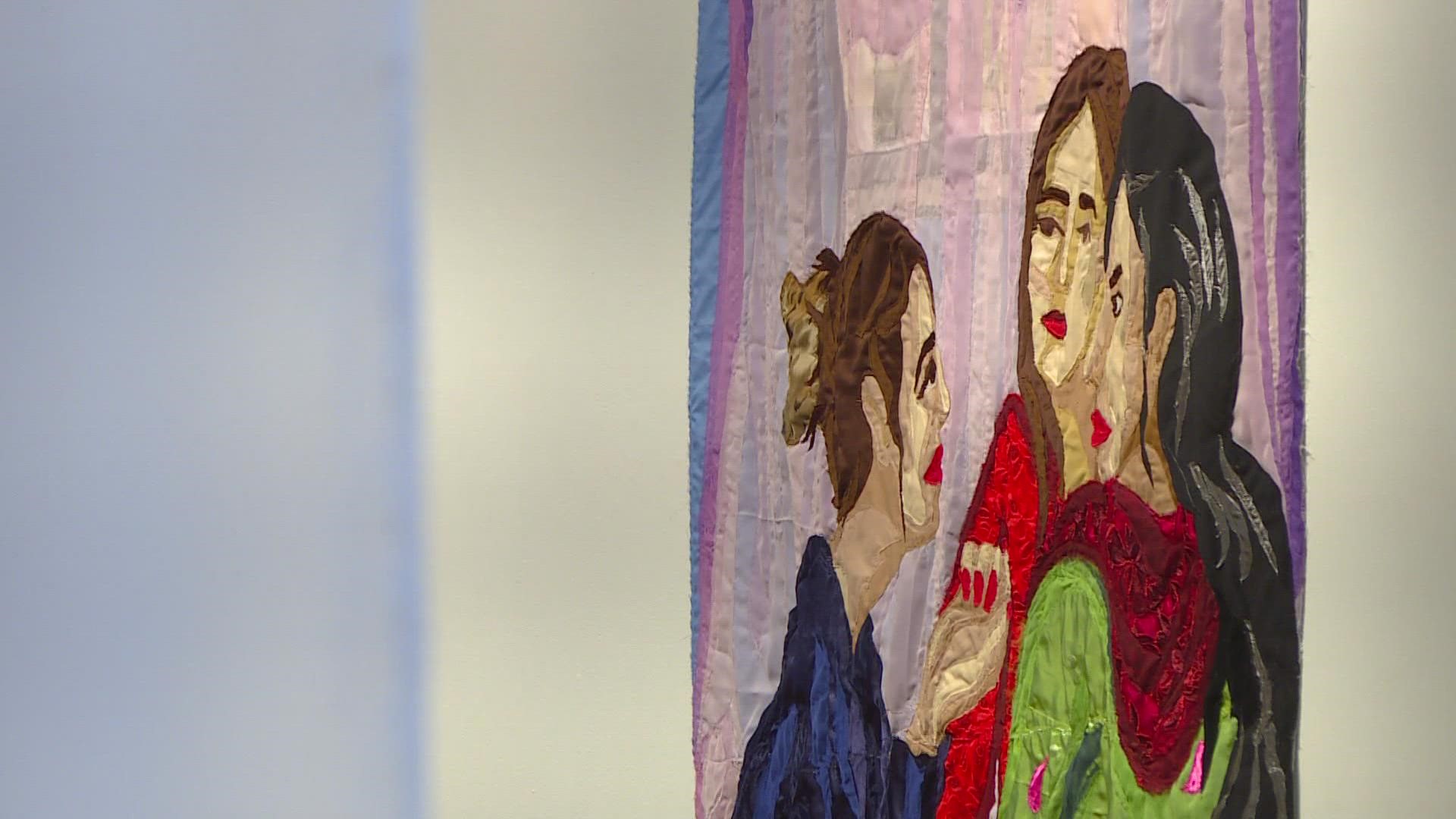 Hangama Amiri has become the first living Afghan to have her work on display in the museum.