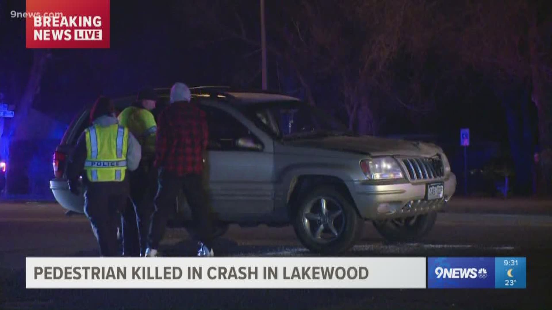 The crash scene was near Wadsworth and West 23rd in Lakewood. The driver stayed on the scene and is cooperating.