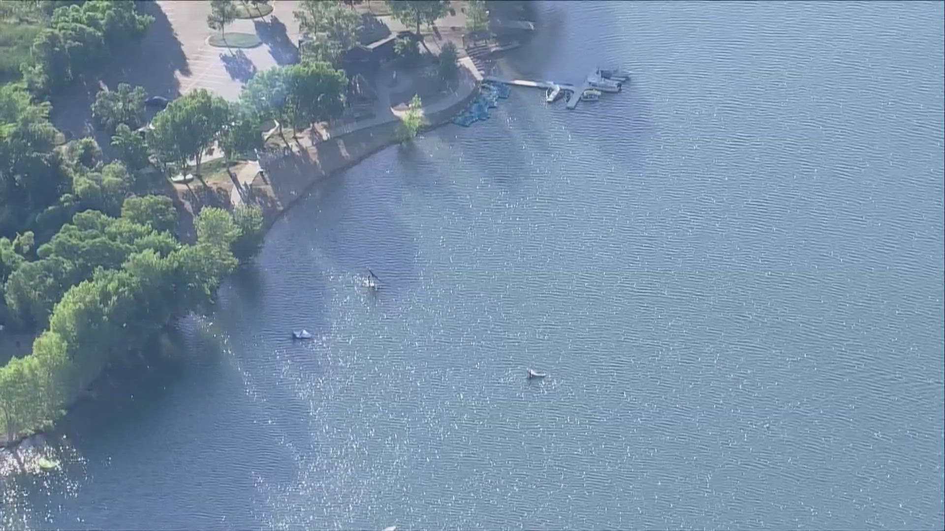 The Aurora Reservoir swim area was closed yesterday after tests showed high levels of bacteria.