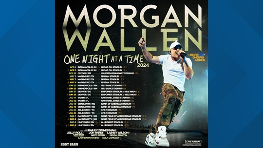 Morgan Wallen adds another Denver concert to 2024 world tour | 9news.com