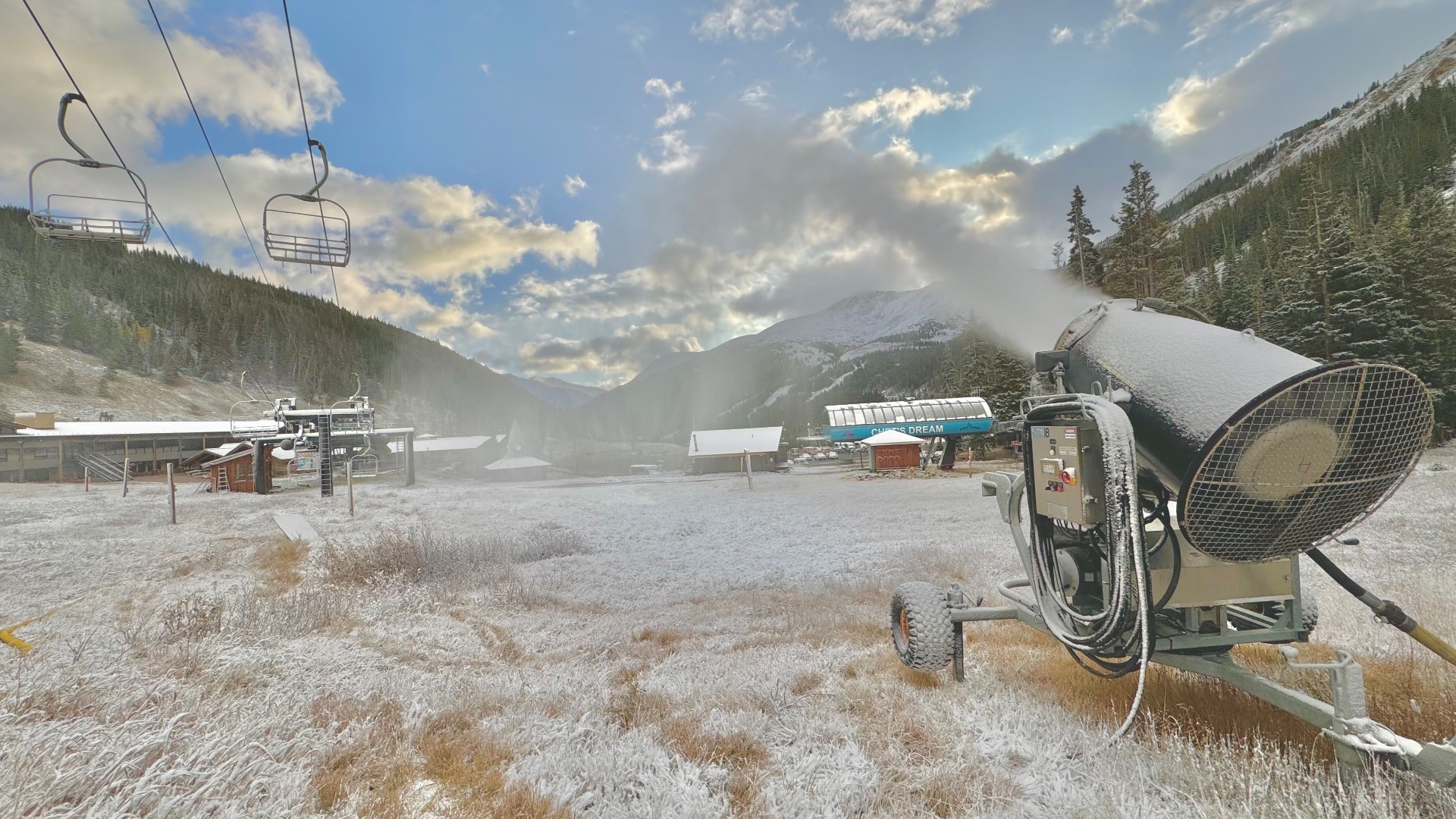 Loveland Ski Area in Clear Creek County, Colorado, started making snow for the 2023/24 season.
