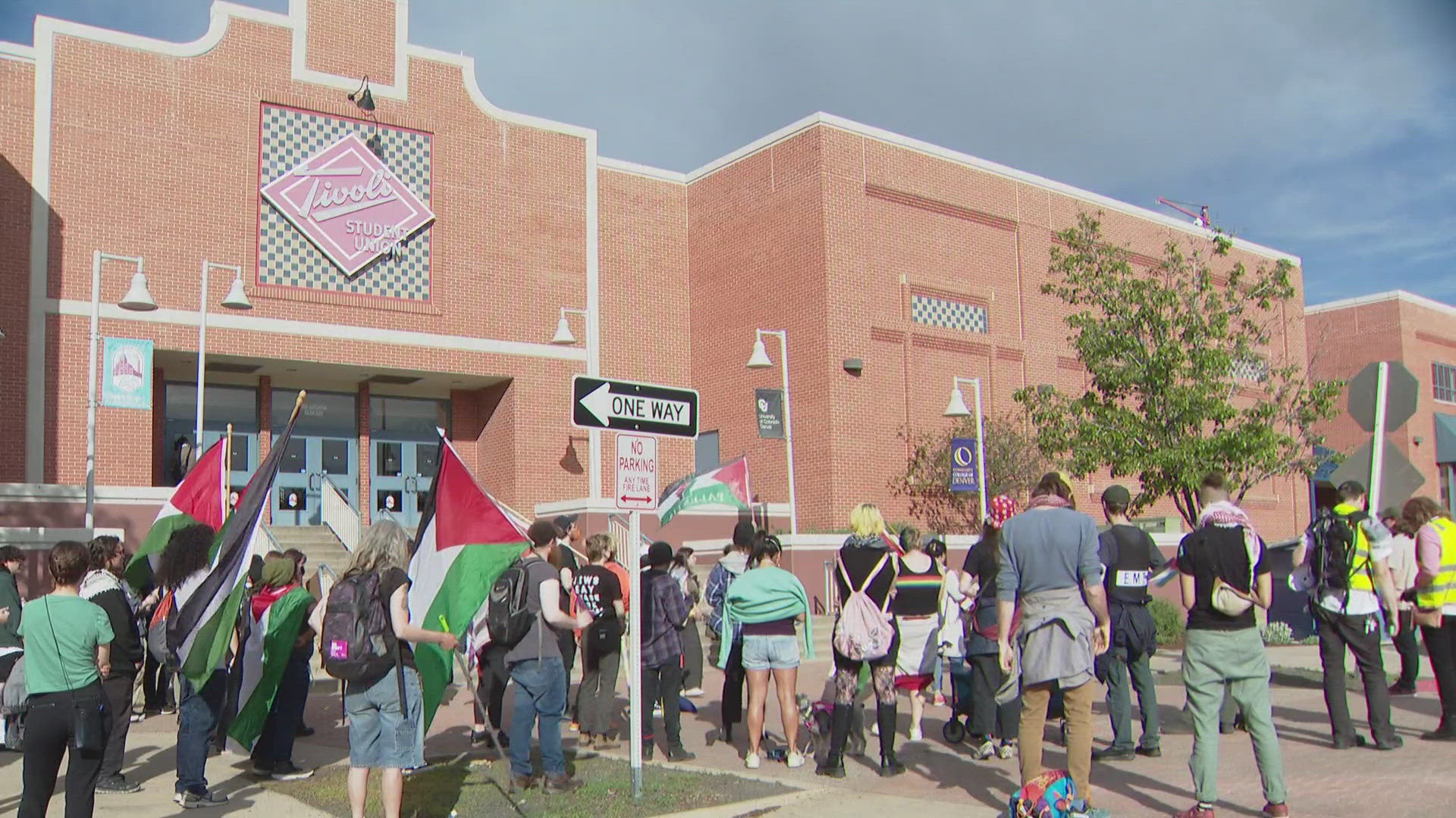 For the second day in a row, the Auraria Campus was locked down briefly due to pro-Palestinian protests.