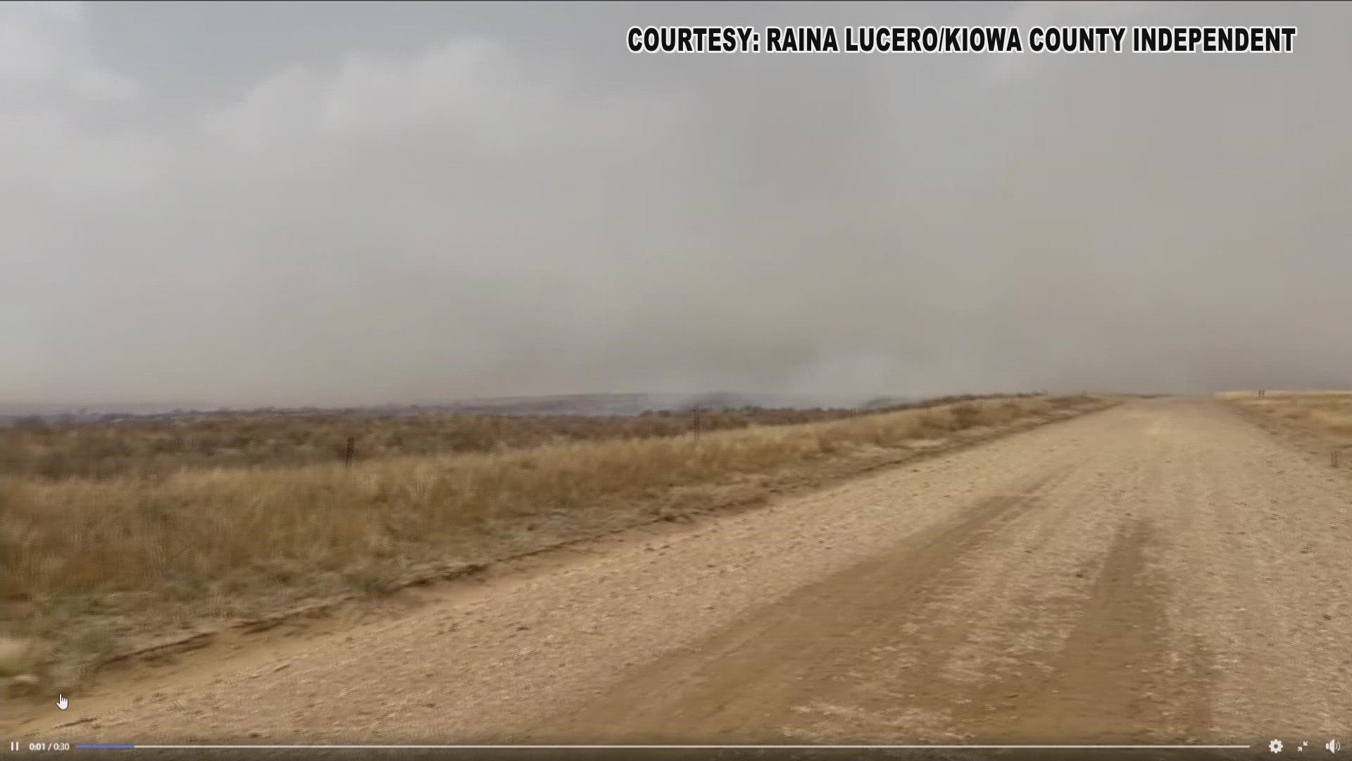 Officials ordered evacuations for residents in the Chivington and Brandon communities in Kiowa County.