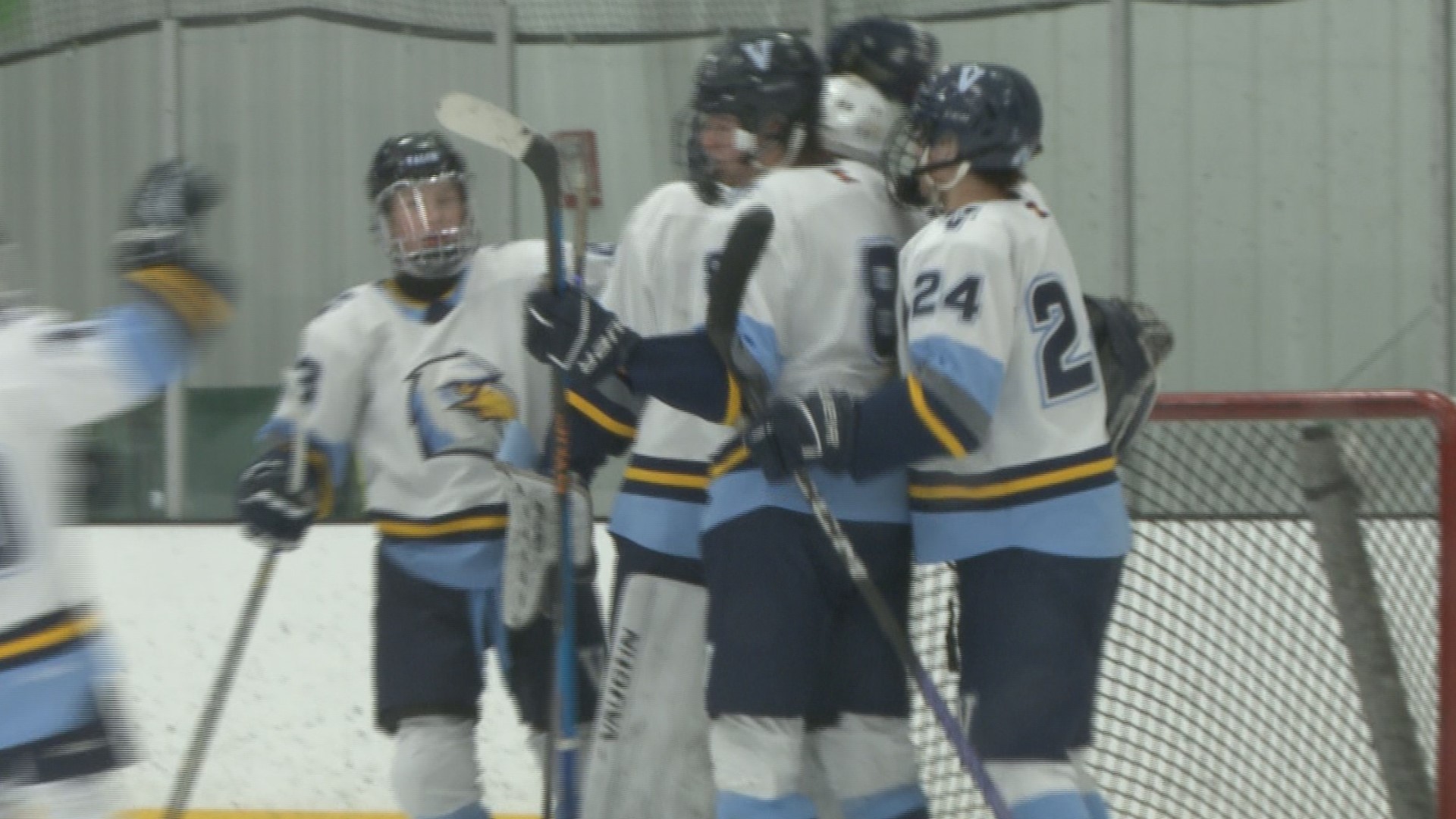 Maddox Charles' hat trick powered the Eagles to a 5-3 win over Denver East in the Class 5A quarterfinals Tuesday night.