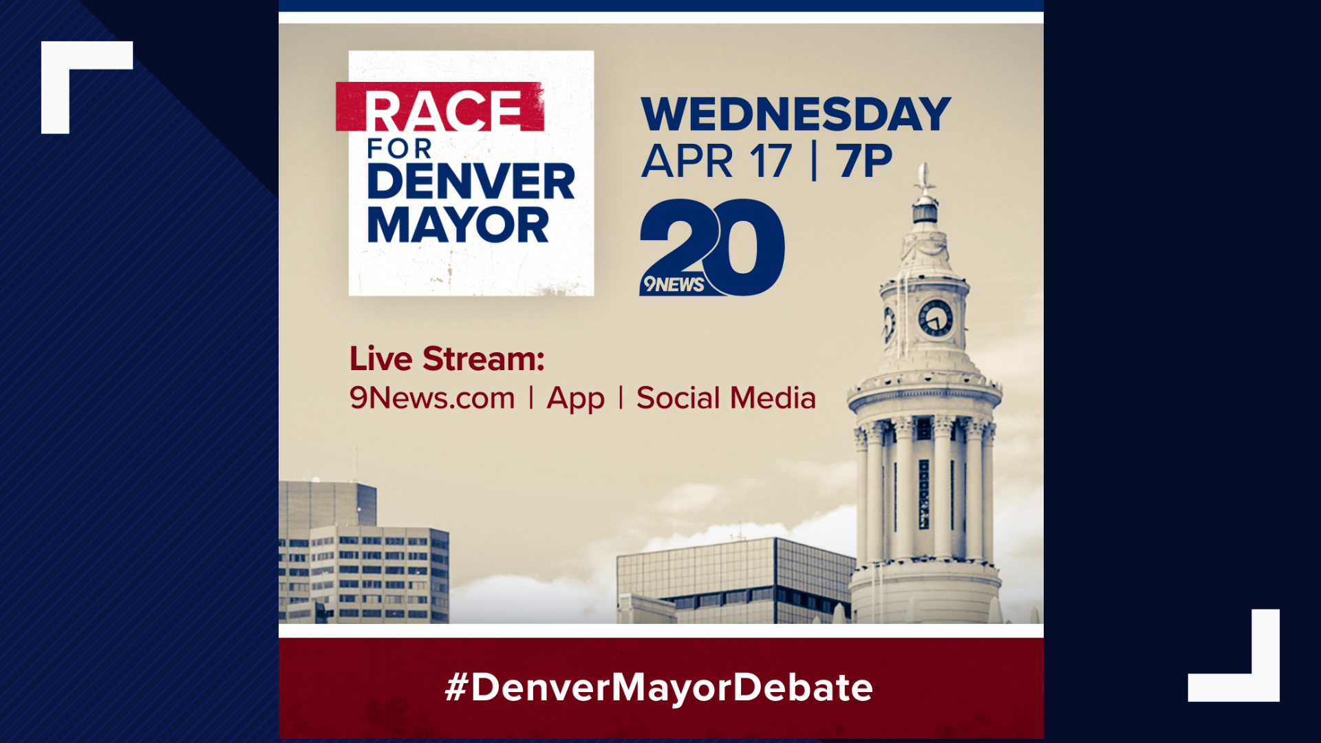 Denver mayor decision 9NEWS to host debates ahead of May election