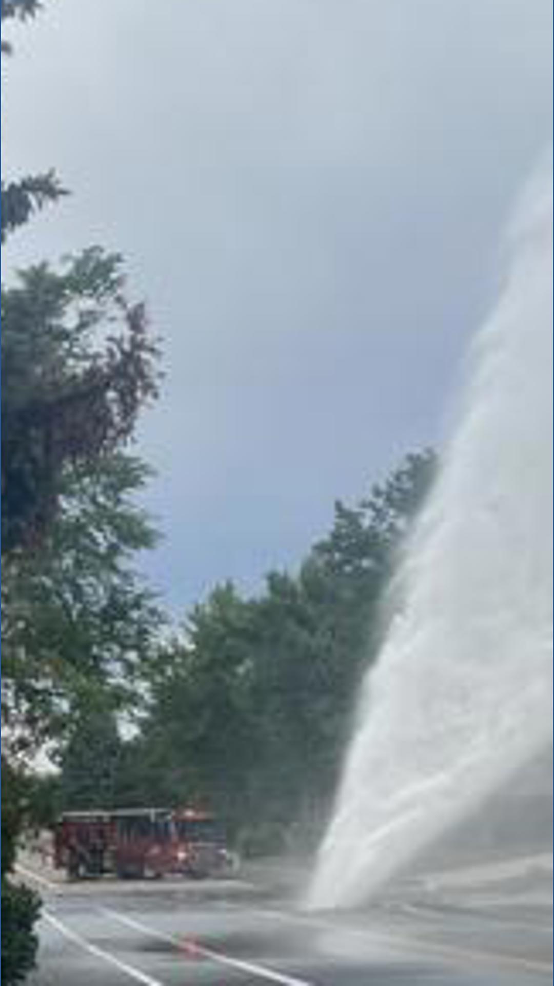 Water main break closes Centennial road, repairs ongoing | 9news.com