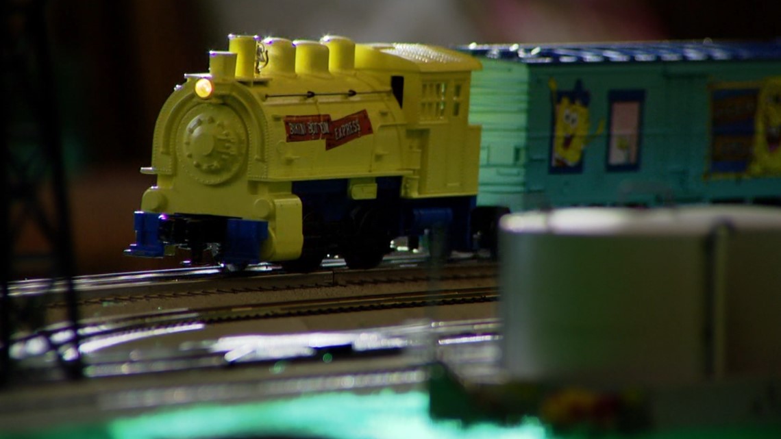 Klub model kereta api hanya untuk anak-anak di Colorado